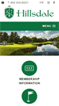 Mobile Screenshot of hillsdalegolf.com